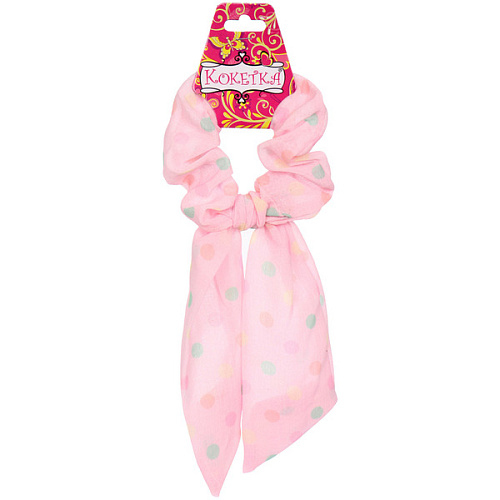 Резинка для волос La Belle, горошек, микс 6 цветов, 813см (подвес Кокетка)_7