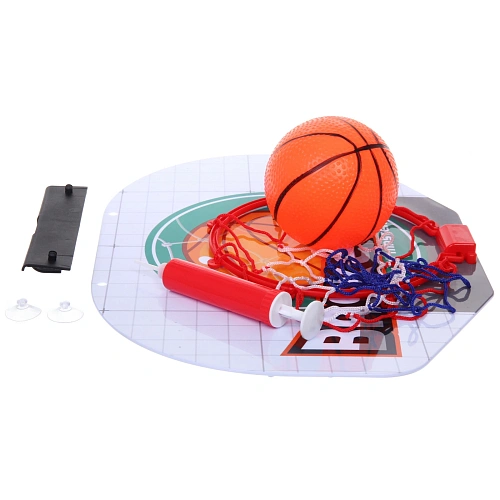 Набор тренировочный для баскетбола ZG270-222 кольцо 4030 см, сетка, мяч 12 см, насос_4