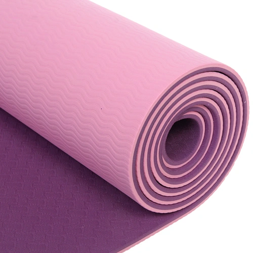 Коврик для йоги 6мм 61183 см Гармония 2х сторонний, розовыйсиреневый_8
