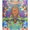 Алмазная мозаика на подрамнике с полным заполнением "МИР ЯРКИХ КРАСОК", радужный филин, 20*20 см