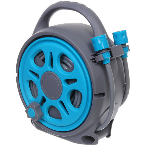Катушка со шлангом и адаптерами 20м синяя HQ12_4