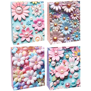 Пакет подарочный "Ромашечки милашечки" 26*32*10 см