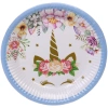 Тарелка бумажная 18 см в наборе 10 шт "Цветочный рай"