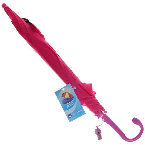 Ультрамарин Зонт детский полуавтомат со свистком Кошечка 90-d 514-18_9