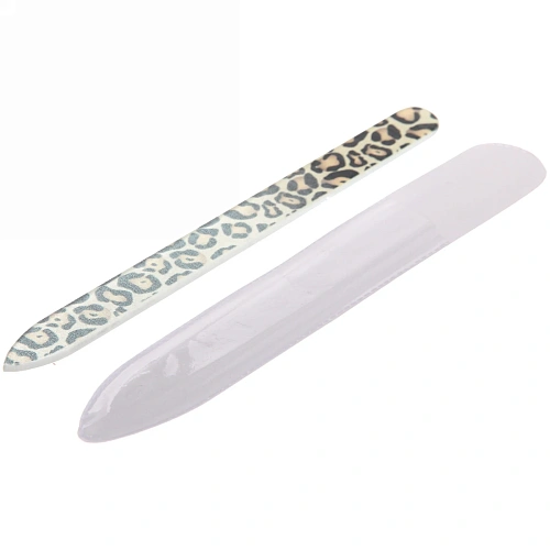Пилка для ногтей стеклянная на блистере Ультрамарин - леопард, 14см_7