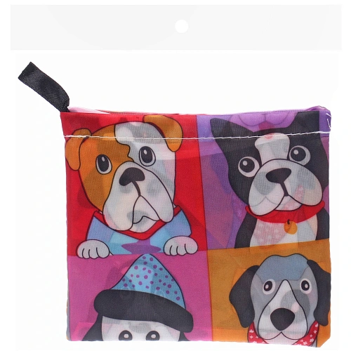 Сумка - шоппер ИДЕЯДОМА, принт собачки,6546смнагрузка до 10кг (инд пакет истикер)_5