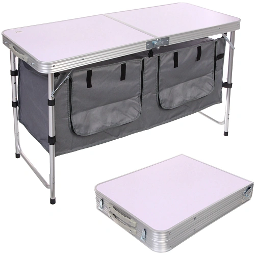 Стол кемпинговый складной XH2047, 120*47*54-70 см, 2 отделения