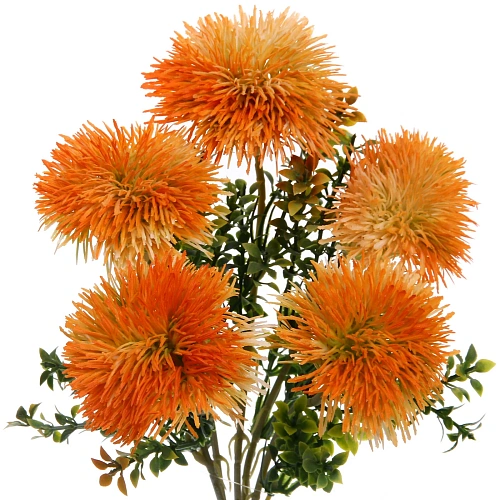 Искусственные цветы Волшебство лета 32см Одуванчики 5 цветков оранжевые_3