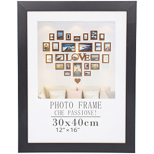 Фоторамка 40*30см "Классика" черная, пластик