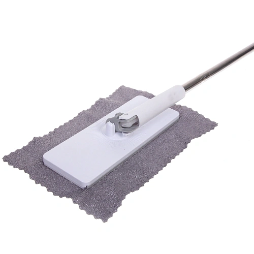 Швабра самозажимная ручка 125см в комплекте 2 салфетки_5