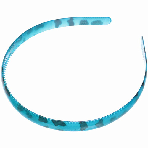 Ободок для волос пластиковый Province - Kira, леопард, микс 6 цветов, 1,2см_6