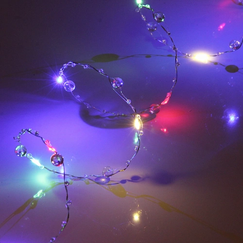 Гирлянда для дома НИТЬ Льдинка 5 м 50 ламп LED, 8 реж,IP-20, Мультицвет_2