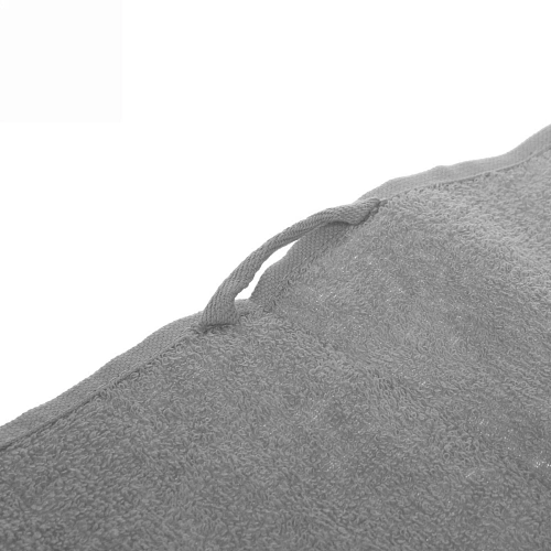 Полотенце махровое 70140см LUNA цвет серый 10330 плотность 360грм2 с петелькой-подвесом_7