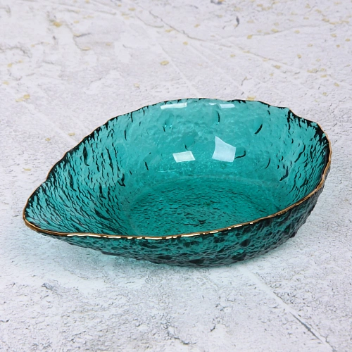 Салатник стеклянный ICE CRYSTAL 15см морской_5