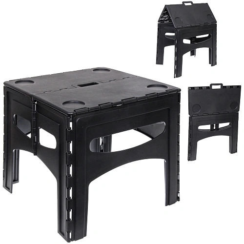 Стол кемпинговый складной PL-T404Q, 47*45*43 см, до 100 кг, черный