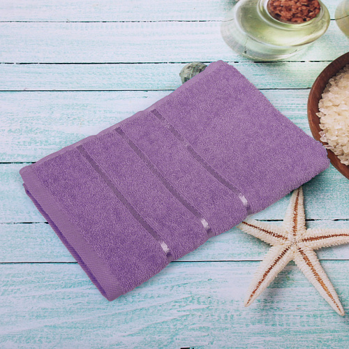 Полотенце махровое 5090см LUNA цвет сиреневый 10250 плотность 360грм2_4