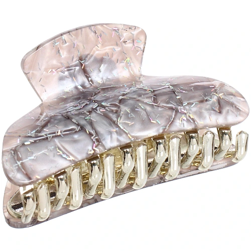 Заколка-краб для волос  ЭЙФОРИЯ, мира, микс 6 цветов, 8см (блистер Кокетка)_6