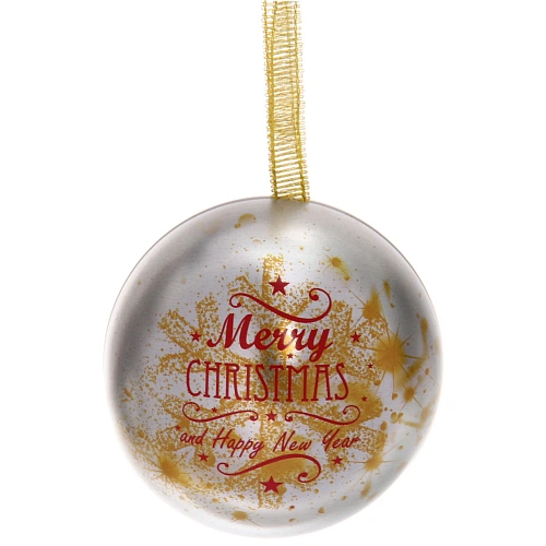 Банка жестяная Новогодние шары 6,5см, микс_6