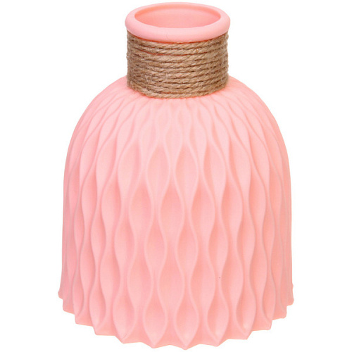 Ваза из пластика "Розали" 12*15см цвет розовый