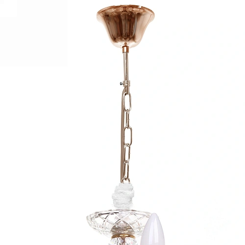 Люстра подвесная в стиле барокко Aroma 540Вт 25-S806 со стеклянными основаниями_10