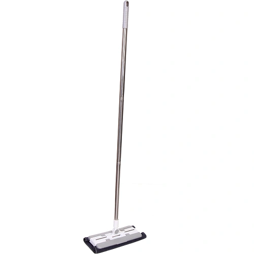 Швабра зажимная ручка 110см в комплекте 2 салфетки_3