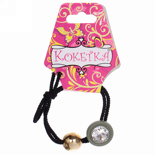 Резинка для волос 1шт Krasa - Kiki, микс 5 цветов, d-55см_8