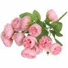 Искусственные цветы "Розочки" 30см 15 цветков розовые