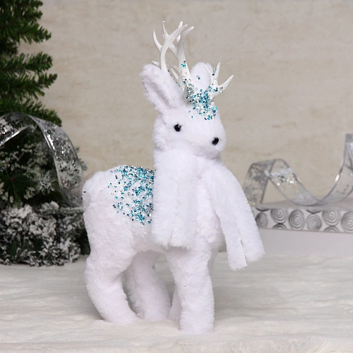 Фигурка новогодняя "Зимний оленёнок" 20*10*38 см