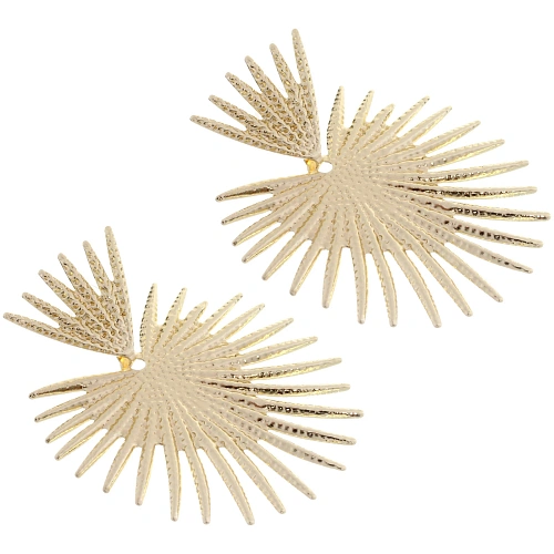 Серьги ЭЛЛОДИ, солнце, цвет золото и серебро, 75,5см_7