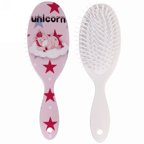 Расчёска массажная Stylish hair - Единорожки, микс 4 вида, овал, 227 см_6