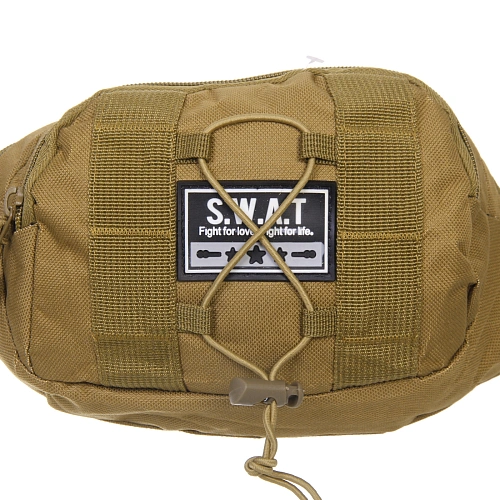 Сумка на пояс Sport leader - Viking,три кармана, цвет песочный, 32166см_10