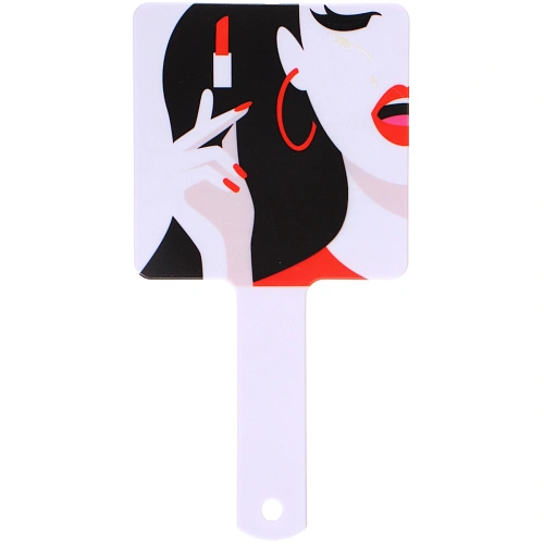 Зеркало косметическое ТРАТТОРИЯ, микс 4 дизайна, 23,412см (PVC подвес) _5