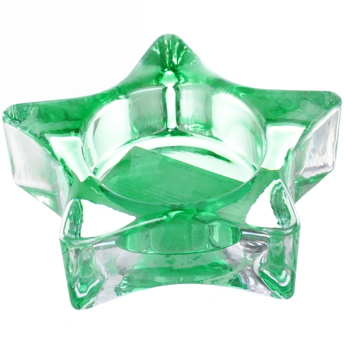 Подсвечник Tea-звезда 7,52,5см цвет зеленый_2