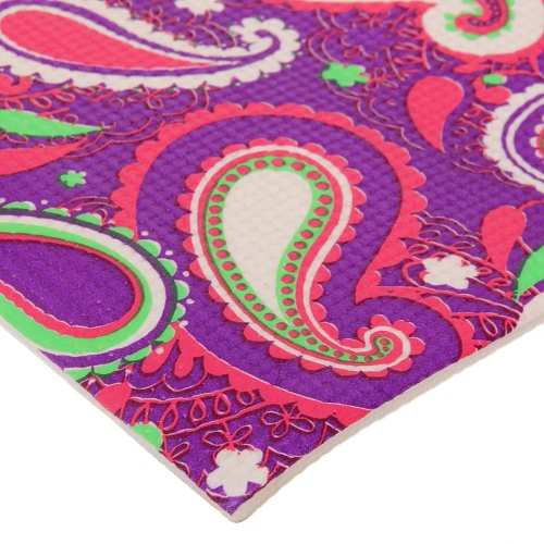 Коврик для йоги 6 мм 173х61 см Свежесть ветра PVC, микс принтов_5