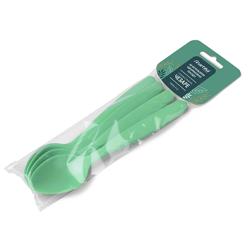 Ложка "Чезаре" набор 4шт оливковый С479ОЛВ