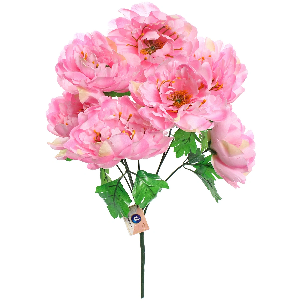 Искусственные цветы "Цветочная мелодия" Пионы 60см 7 цветков розовые