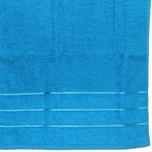 Полотенце махровое 70140см LUNA цвет голубой 06000 плотность 360грм2 с петелькой-подвесом_13