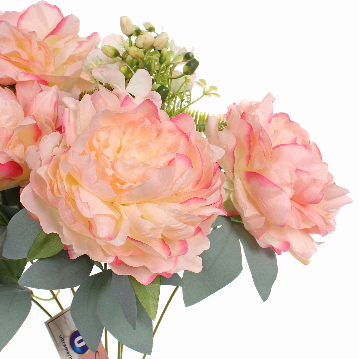 Искусственные цветы "Пионовое наслаждение" 46см 5 цветков розовые