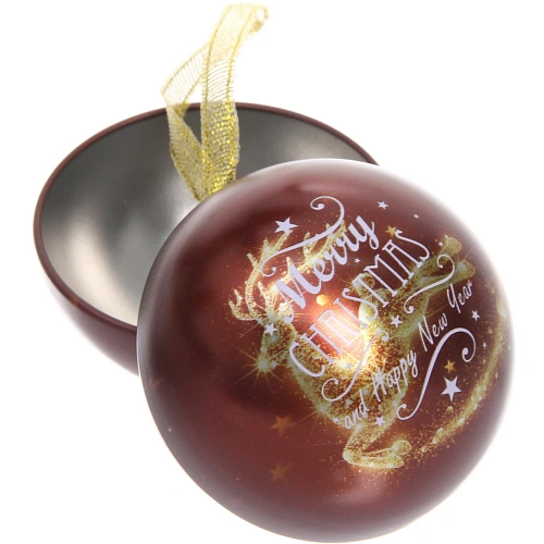 Банка жестяная Новогодние шары 6,5см, микс_9