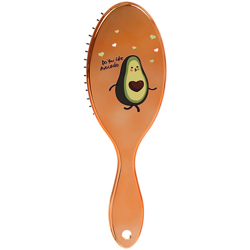 Расческа массажная зеркальная Animals, авокадики, микс 4 цвета, 722 см (блистер Ultramarine)_7