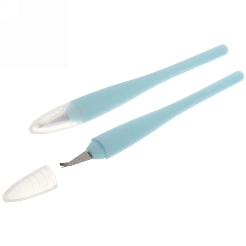 Триммер для удаления кутикулы на блистере Ультрамарин, с прорезиненной ручкой, с колпачком, цвет микс, 13см_14