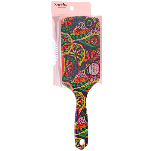 Расческа массажная прямоугольная форма КОЛЛЕКЦИЯ ИМАНИ - МАЛЬТА, микс 4 дизайна, 247,5см (PVC упаковка)_10