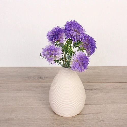 Искусственные цветы Волшебство лета 32см Одуванчики 5 цветков сиреневые_5