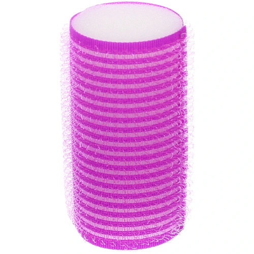 Бигуди-липучки с поролоном для сна мягкие 6шт Безупречные Локоны, цвет фуксия, 63см_3