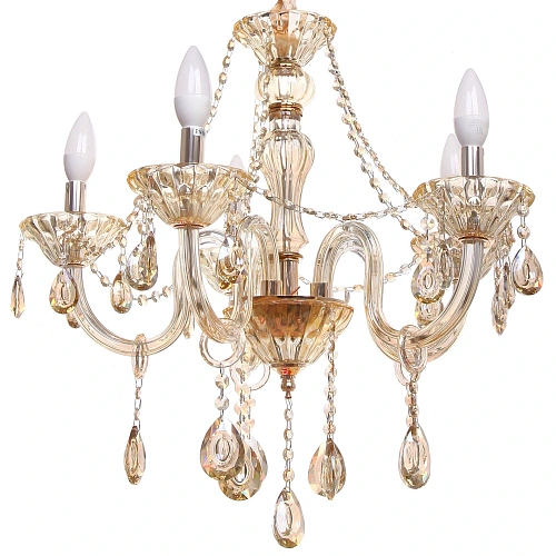 Люстра подвесная в стиле барокко Armonia 540Вт 25-S9006 со стеклянными основаниями_13