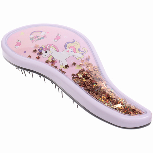 Расческа массажная Prestige - Единорожек Лили, микс 4 цвета, 819 (коробка PVC)_4