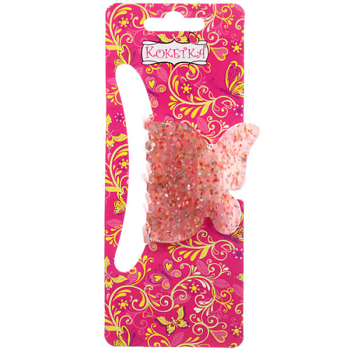 Заколка-краб для волос  ЭЙФОРИЯ ФЛО, нинель, микс 6 цветов, 4,7см (блистер Кокетка)_11