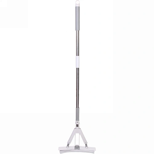 Швабра с губкой ПВА металлическая ручка 130 см(складной отжим) губка 33 см