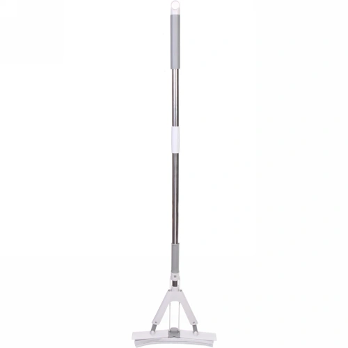 Швабра с губкой ПВА металлическая ручка 130 см(складной отжим) губка 33 см