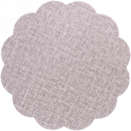 Салфетка плетеная 38см "Natural", серая